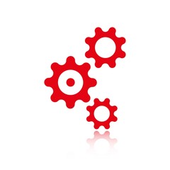 gear icon stock vector illustration flat design