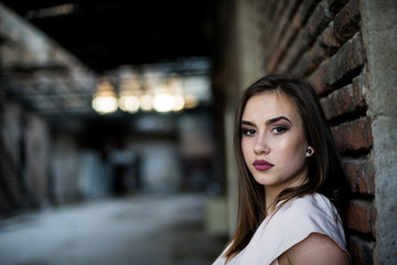 Spring portrait brunette