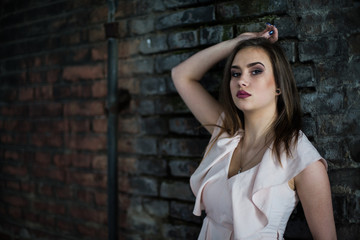 Fototapeta premium Spring portrait brunette