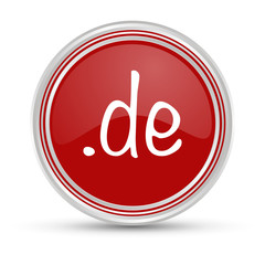 Roter Button - .de Domain