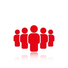 people with the leader icon stock vector illustration flat design