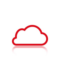 cloud icon stock vector illustration flat design