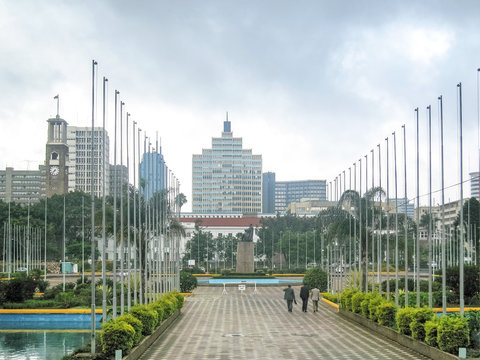 View On Central Business District Of Nairobi. Kenya. 
