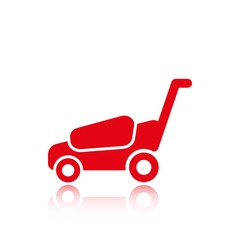 lawnmower icon stock vector illustration flat design