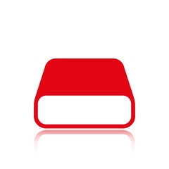 hard drive icon stock vector illustration flat design