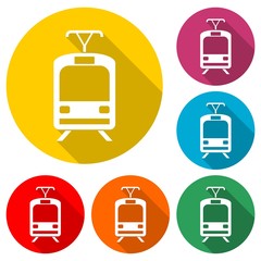 Train icon, Streetcar Symbol
