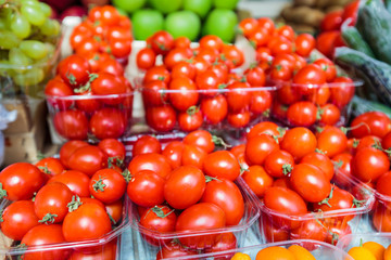 Cherry Tomatoes Red Ripe Market