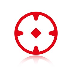 location icon stock vector illustration flat design