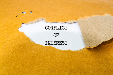 conflict of interest concept 