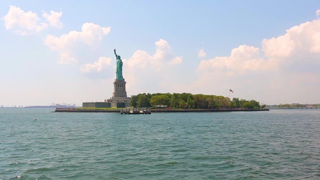 Statue of Liberty in New York from the river