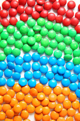 Delicious colorful candies background