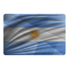 National flag of Argentina in modern design style.