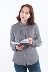 Девушка с записной книгой