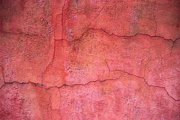 Red cement texture, concrete surface of the wall, colored background