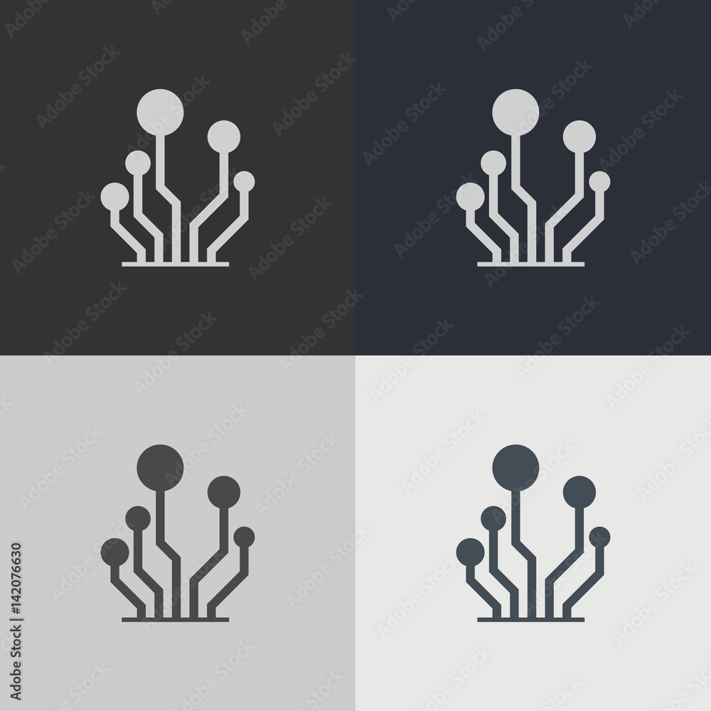 Poster abstract technology element. electronics. science.