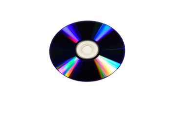 Cd disk isolated on white