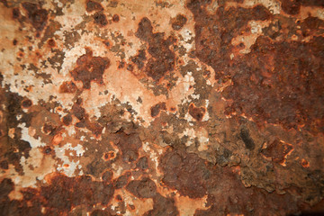 Old rusty iron wall background