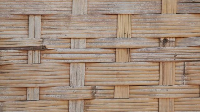 Reed house wall in Laos village