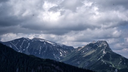 Fototapeta premium mountain landscape and clouds