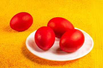 Easter colored eggs