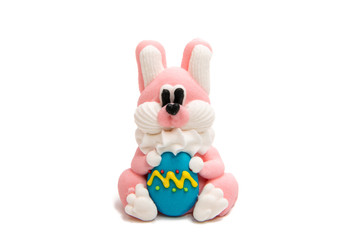 Sugar easter bunny isolated