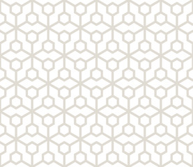 Fototapeta premium abstract geometric hexagon minimal seamless pattern print