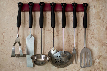 set of kitchen tools
