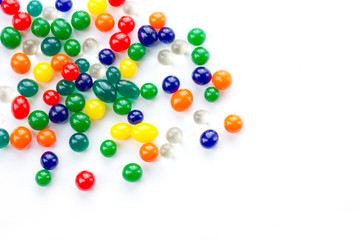 Color balls, colored polymer gel, hydrogel beads