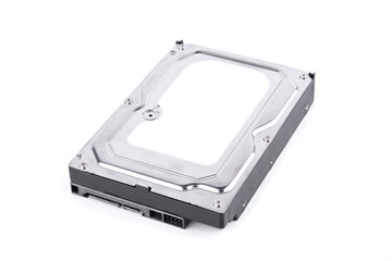 harddisk drive is the data storage for the digital data computer on white background  harddisk technology isolated
