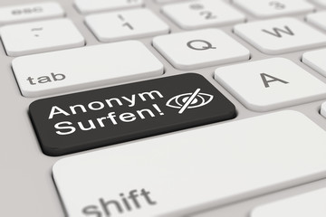 Tastatur - Anonym im Web - schwarz