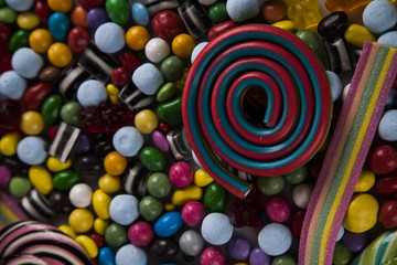 Fototapeta na wymiar Colorful candy's and lollipop's