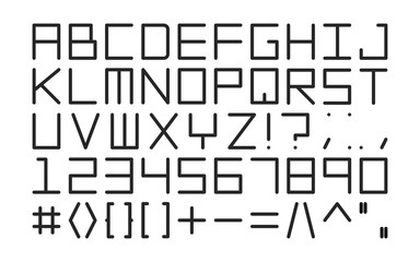 Digital font.