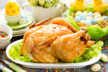 Roast chicken for easter
