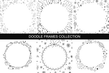 Hand drawn frames collection.