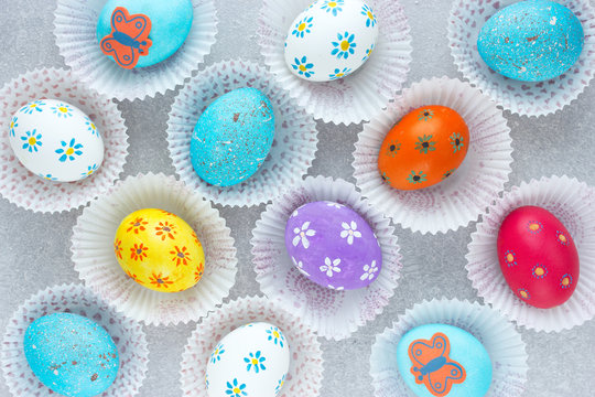 Colorful Easter eggs