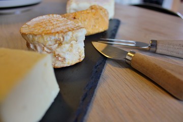 Selection of cheeses