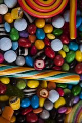 Colorful candy's and lollipop's