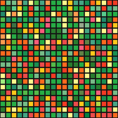 Abstract geometric seamless pattern of color blocks