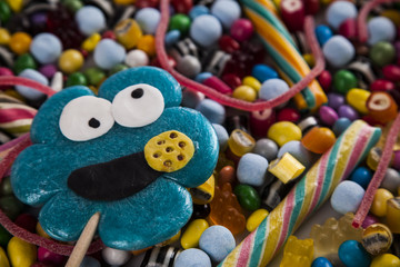 Colorful candy's and lollipop's