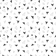 Retro seamless pattern in memphis style.