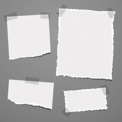 Vector Illustration of Note Papers