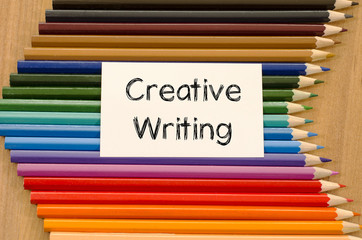 Creative writing text concept