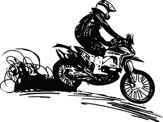 Extreme motocross racer by motorcycle © Aroastock