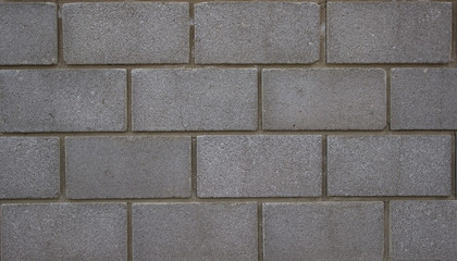 Cinder block wall