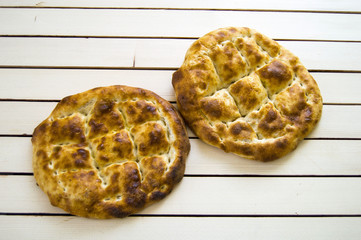 Pide bread, turkey pide bread, ramazan and pide, turk bread pide, turkish culture and pide bread, pide bread on white background

