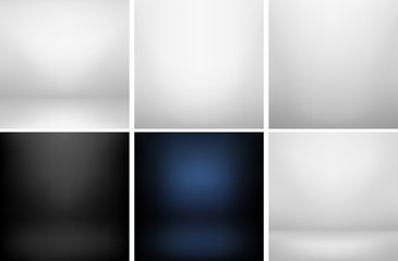 Collection of studio backgrounds.