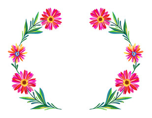 Bright Spring Floral Laurels