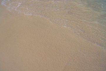 波打ち際の砂浜