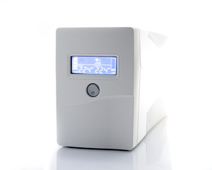 Uninterruptible power supply on White background