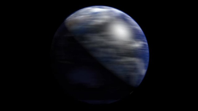 Planet Earth Spinning Fast, 4k video Timelapse  3D Rendering, (Elements of this images by NASA)
